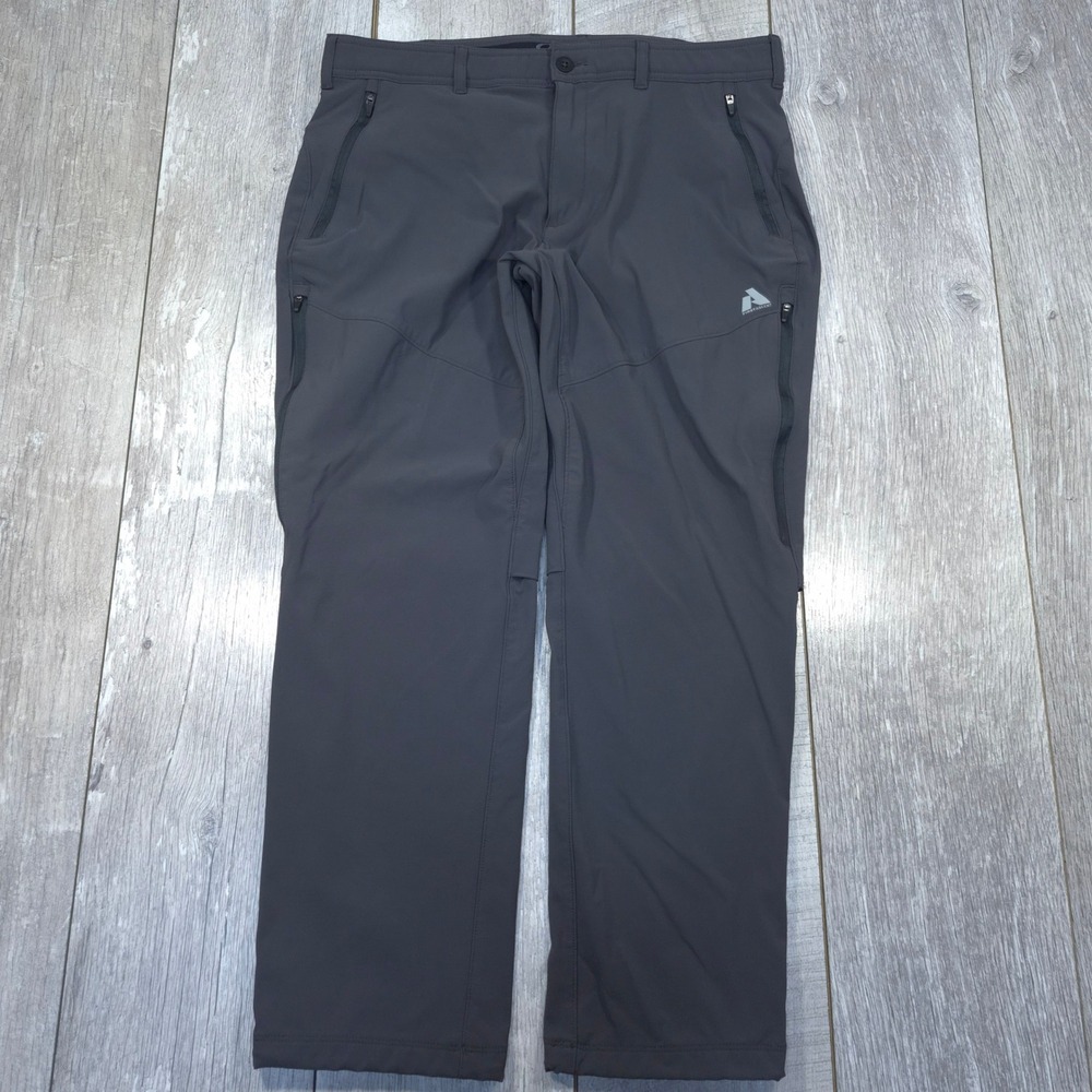 Eddie Bauer Hiking Pants Mens 36x30 Gray First Ascent Guide Pro Outdoor Stretch